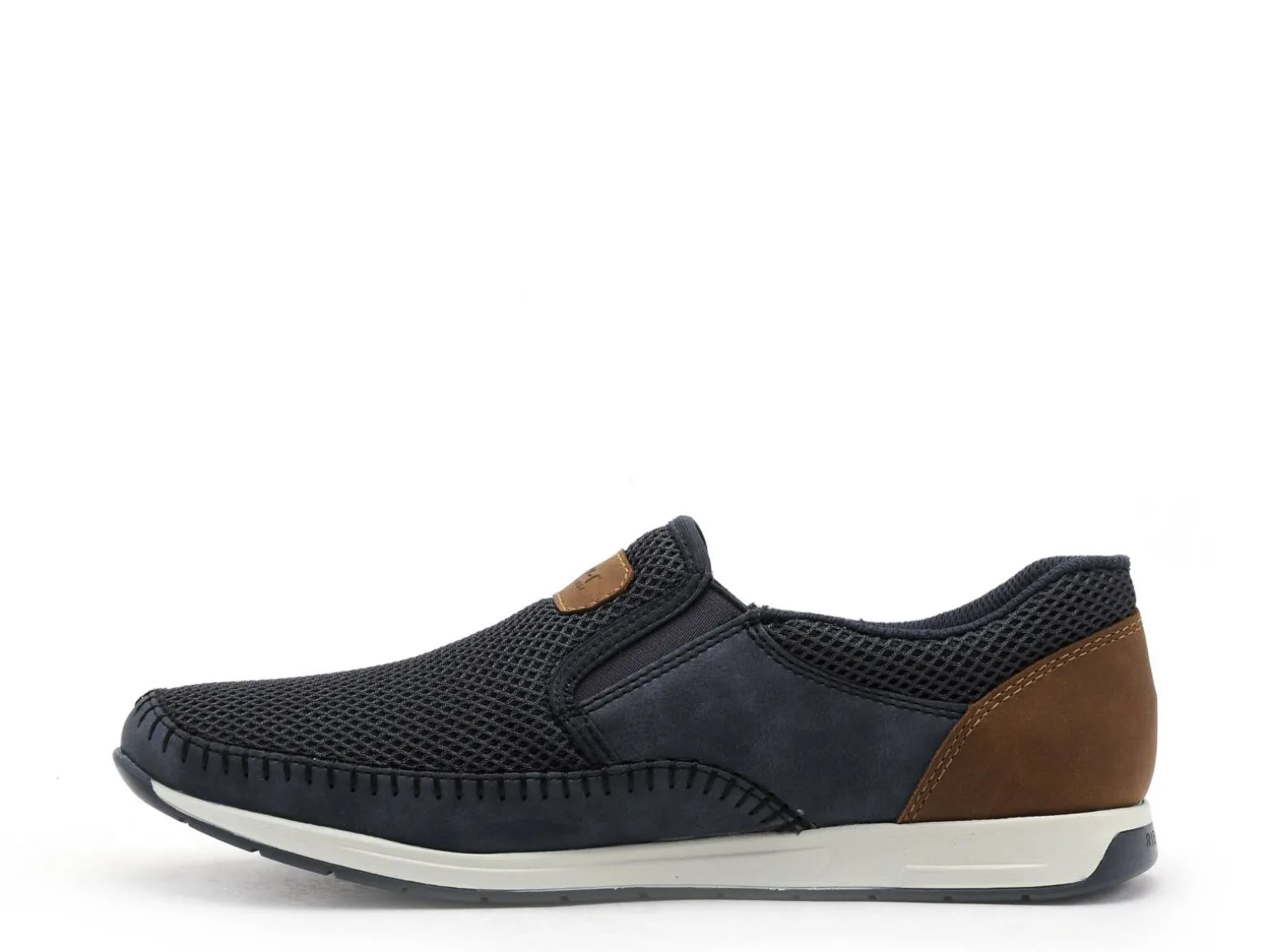 Rieker 11954 Bleu Mocassins Homme