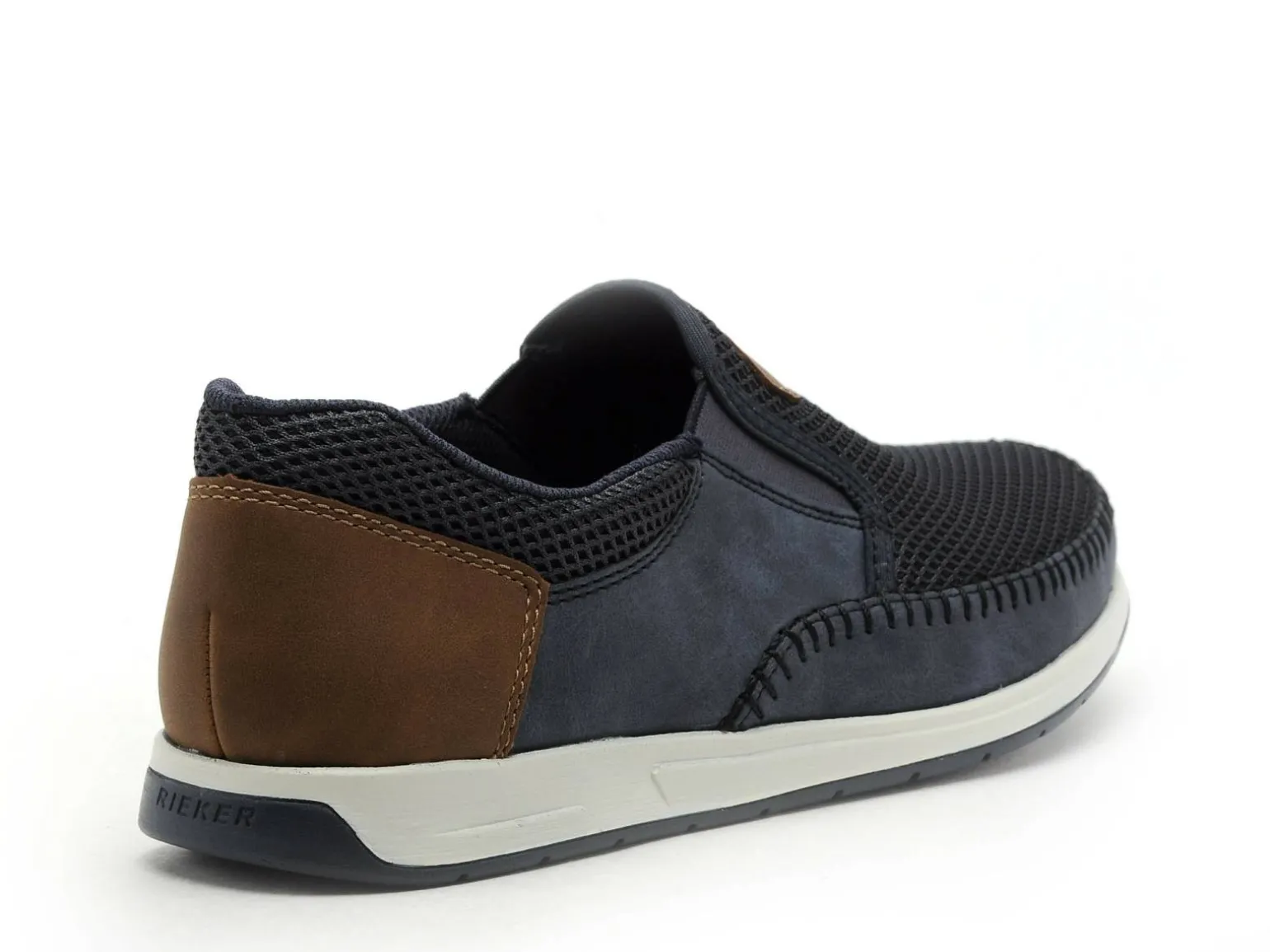 Rieker 11954 Bleu Mocassins Homme