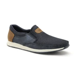Rieker 11954 Bleu Mocassins Homme