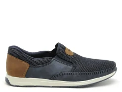 Rieker 11954 Bleu Mocassins Homme