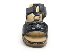Rieker 62936 Bleu Mules et Sabots à Talons Femme