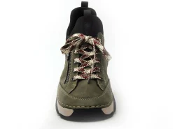 Rieker 45973 Kaki Baskets Basses Femme