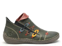 Rieker 72581 Kaki Boots et Bottines Plates Femme