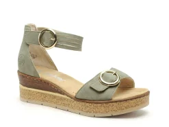 Rieker 63780 Kaki Sandales à Talons Femme