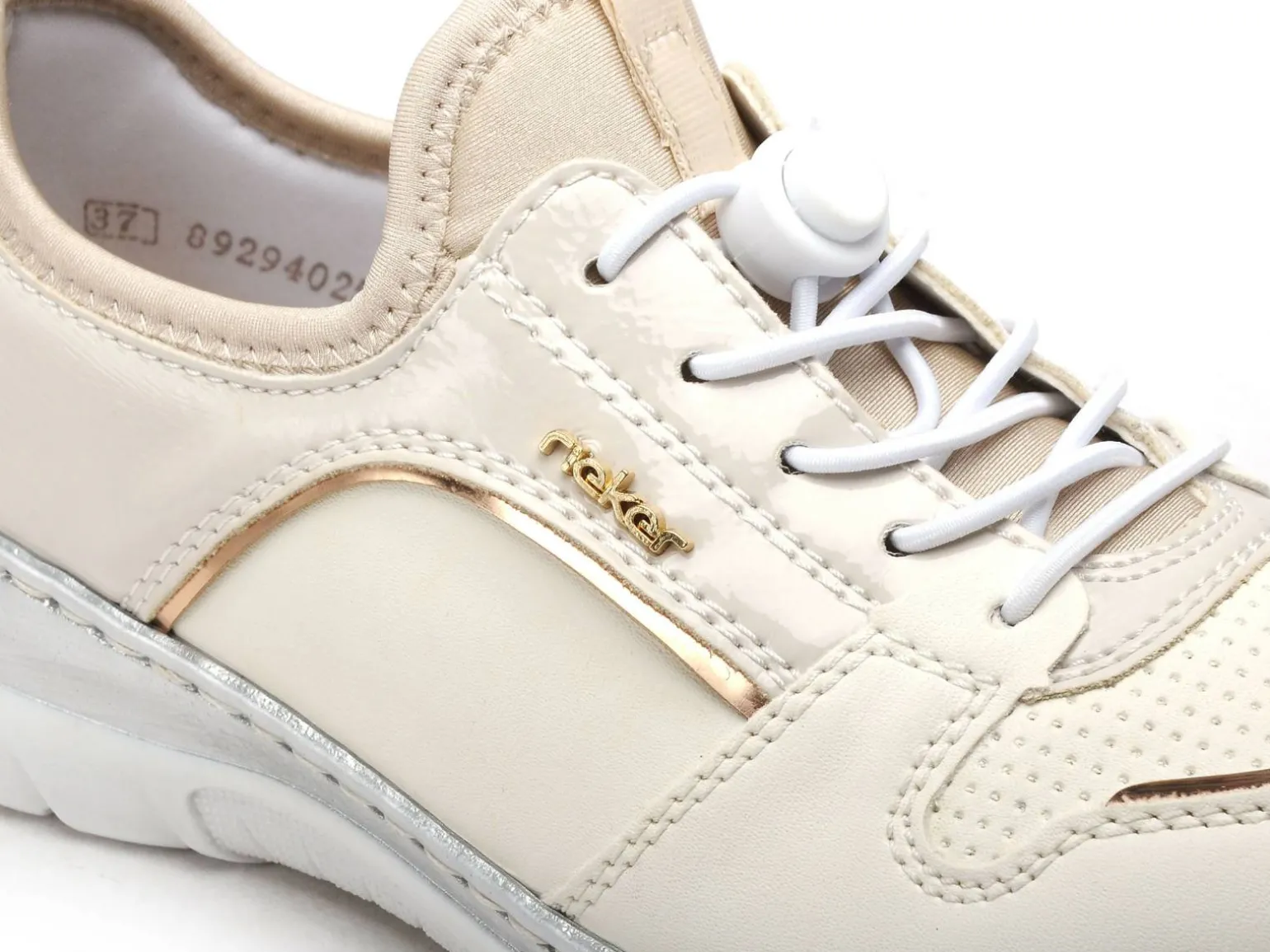 Rieker L3294 Blanc Baskets Basses Femme