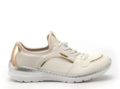 Rieker L3294 Blanc Baskets Basses Femme