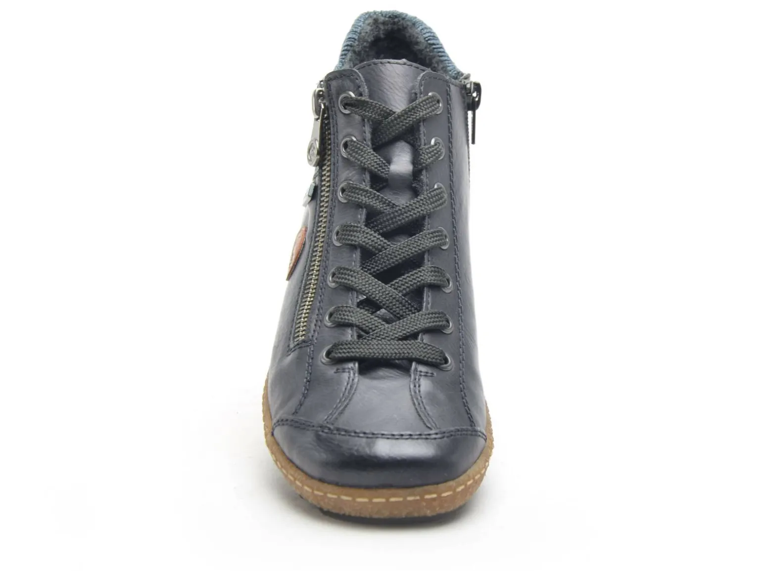 Rieker L7514 Bleu Boots et Bottines Plates Femme
