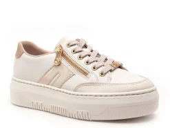 Rieker M1912 Beige Baskets Basses Femme