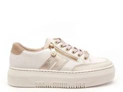 Rieker M1912 Beige Baskets Basses Femme
