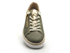 Rieker M2940 Kaki Baskets Basses Femme