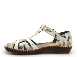 Rieker M1650 Multicolore Sandales Plates Femme