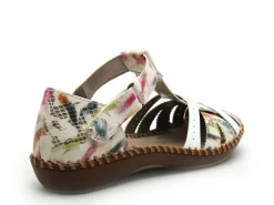 Rieker M1650 Multicolore Sandales Plates Femme