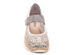 Rieker N4299 Argent Ballerines Femme