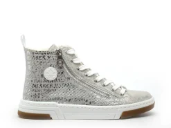 Rieker N3945 Argent Basket Montante Femme