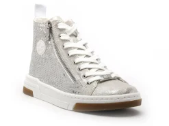 Rieker N3945 Argent Basket Montante Femme