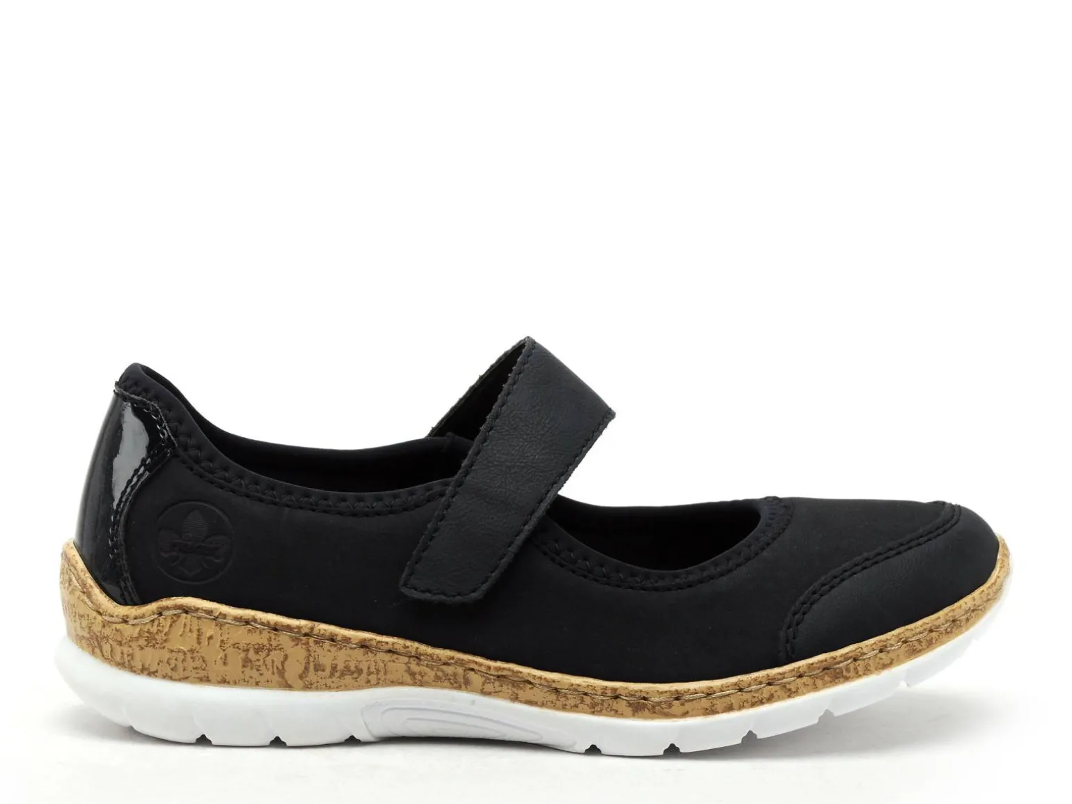 Rieker N42B0 Bleu Ballerines Femme