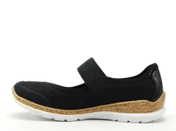 Rieker N42B0 Bleu Ballerines Femme