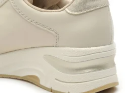 Rieker N9301 Beige Baskets Basses Femme