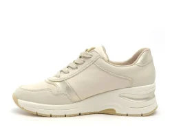 Rieker N9301 Beige Baskets Basses Femme