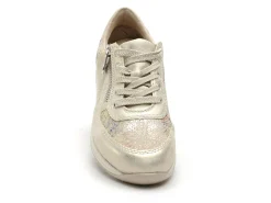 Rieker N1112 Beige Baskets Basses Femme