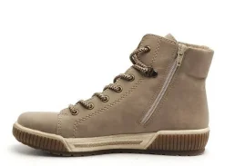 Rieker N0730 Beige Boots et Bottines Plates Femme