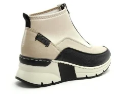 Rieker N6352 Beige Boots et Bottines à Talons Femme