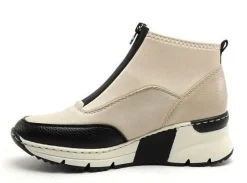 Rieker N6352 Beige Boots et Bottines à Talons Femme