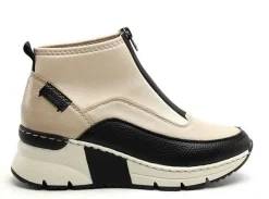 Rieker N6352 Beige Boots et Bottines à Talons Femme