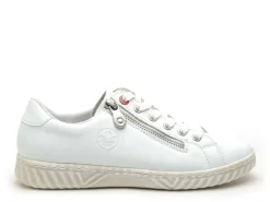 Rieker N0900 Blanc Baskets Basses Femme