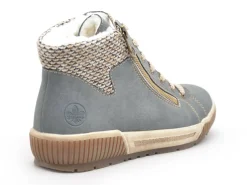 Rieker N0709 Bleu Boots et Bottines Plates Femme