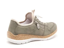 Rieker N42GO Kaki Baskets Basses Femme