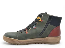 Rieker N0711 Kaki Boots et Bottines Plates Femme