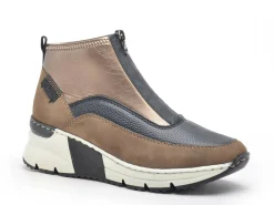 Rieker N6352 Marron Boots et Bottines à Talons Femme