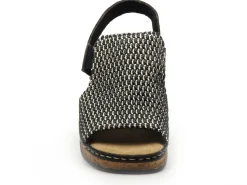 Rieker 62971 Noir Sandales à Talons Femme
