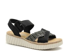 Rieker 69269 Noir Sandales à Talons Femme