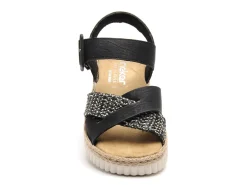 Rieker 69269 Noir Sandales à Talons Femme