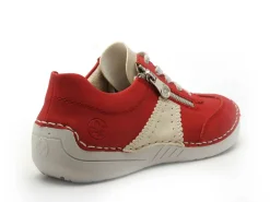 Rieker 52521 Rouge Baskets Basses Femme