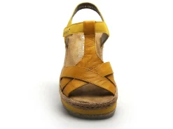 Rieker V0919 Jaune Sandales à Talons Femme