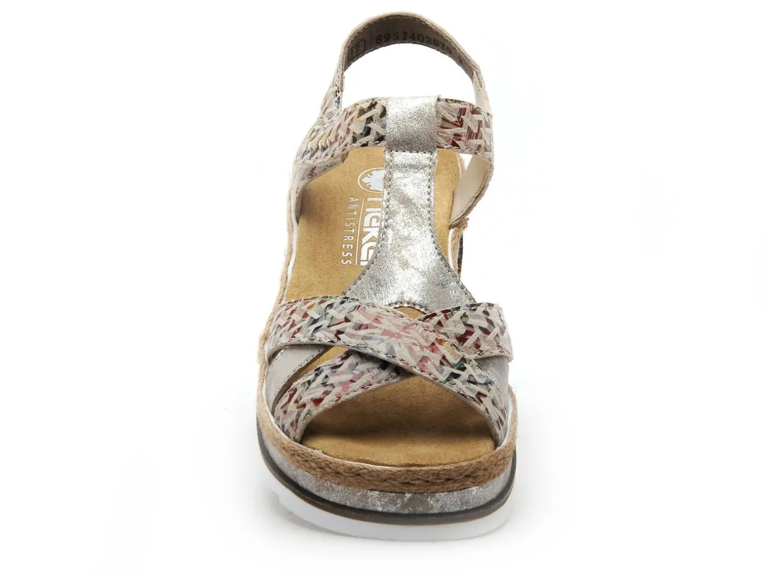 Rieker V7919 Multicolore Sandales à Talons Femme