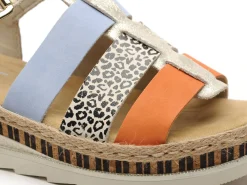 Rieker V7904 Multicolore Sandales à Talons Femme
