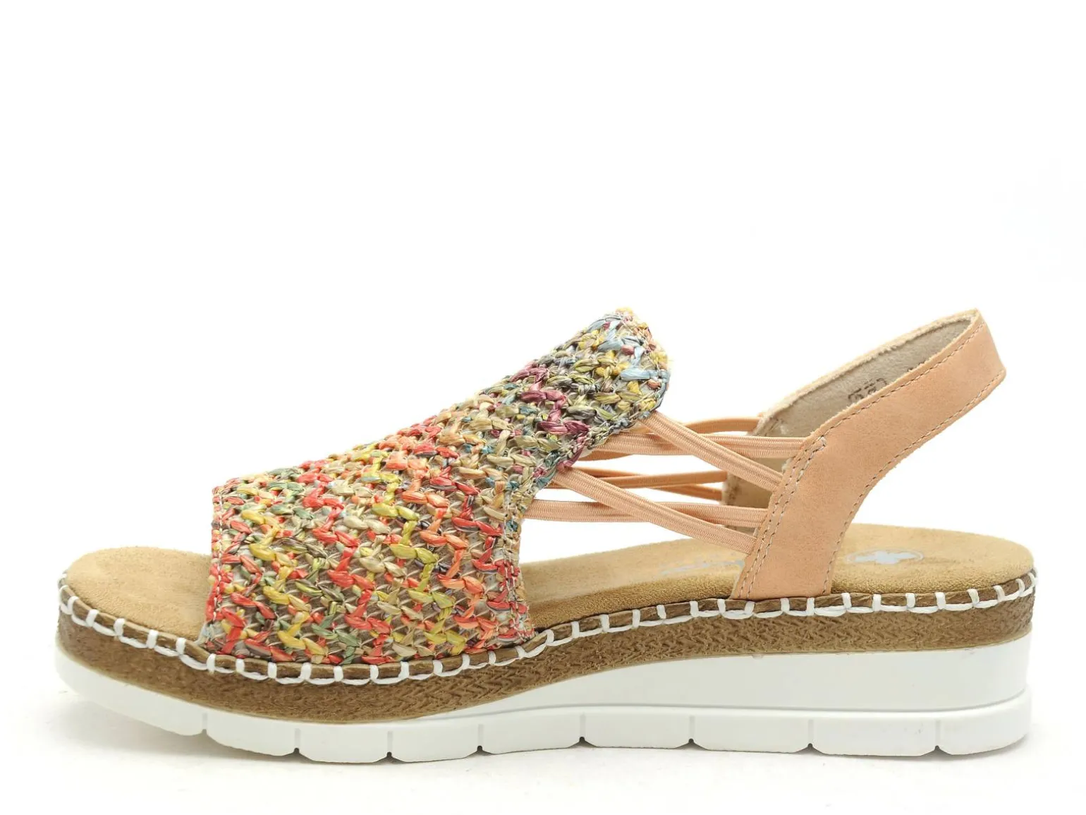 Rieker V1241 Multicolore Sandales à Talons Femme