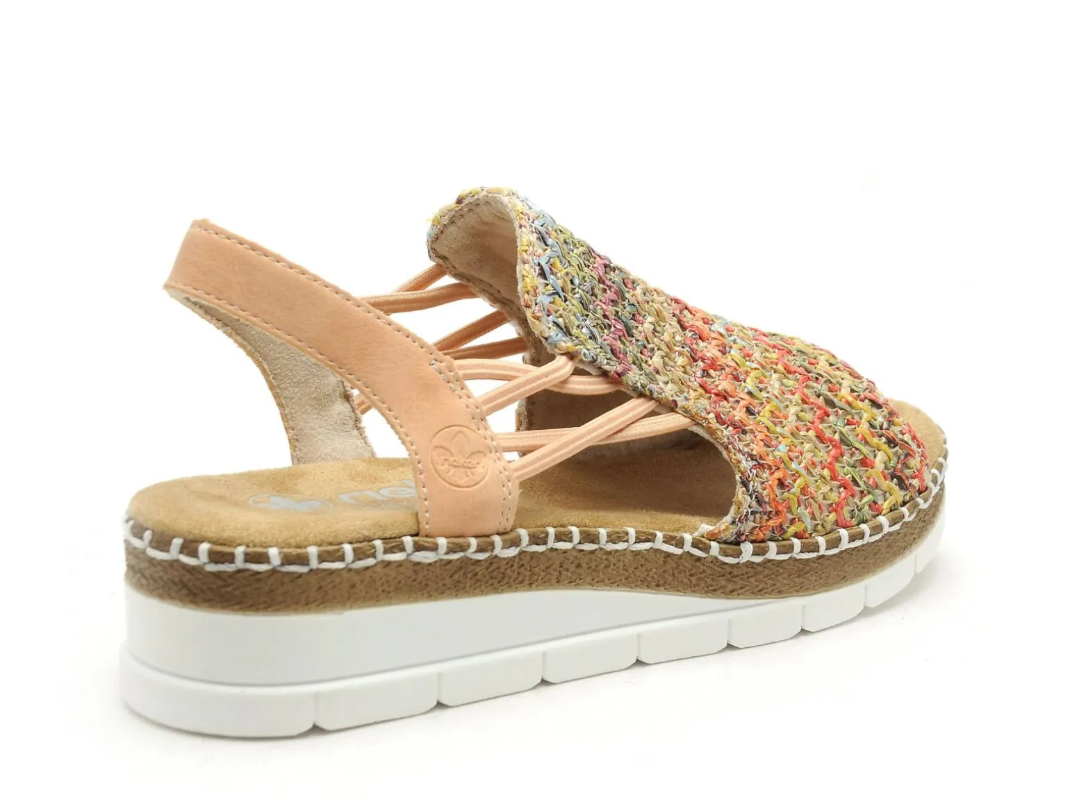 Rieker V1241 Multicolore Sandales à Talons Femme