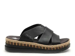 Rieker V7989 Noir Mules et Sabots à Talons Femme
