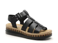 Rieker V7904 Noir Sandales à Talons Femme
