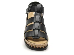 Rieker V7904 Noir Sandales à Talons Femme