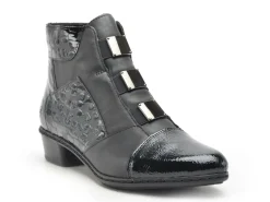 Rieker Y0764 Noir Boots et Bottines Plates Femme