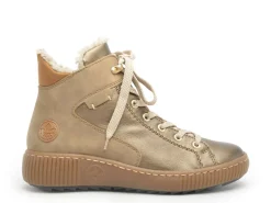 Rieker Z6614 Bronze Boots et Bottines Plates Femme