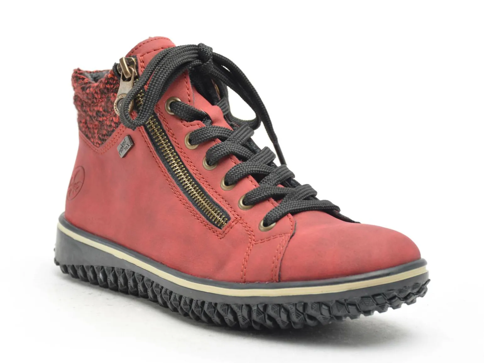 Rieker Z4263 Rouge Basket Montante Femme