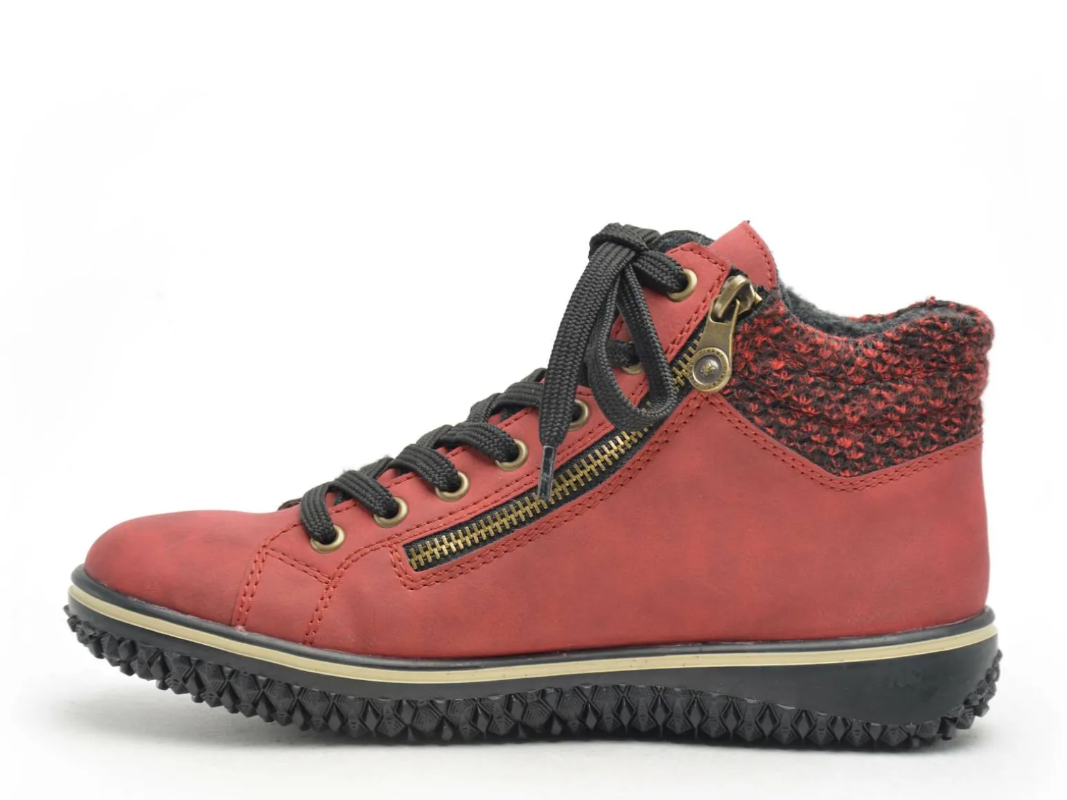 Rieker Z4263 Rouge Basket Montante Femme