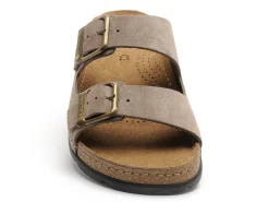 Scholl BORA 2 BUCKLES Beige Mules Homme